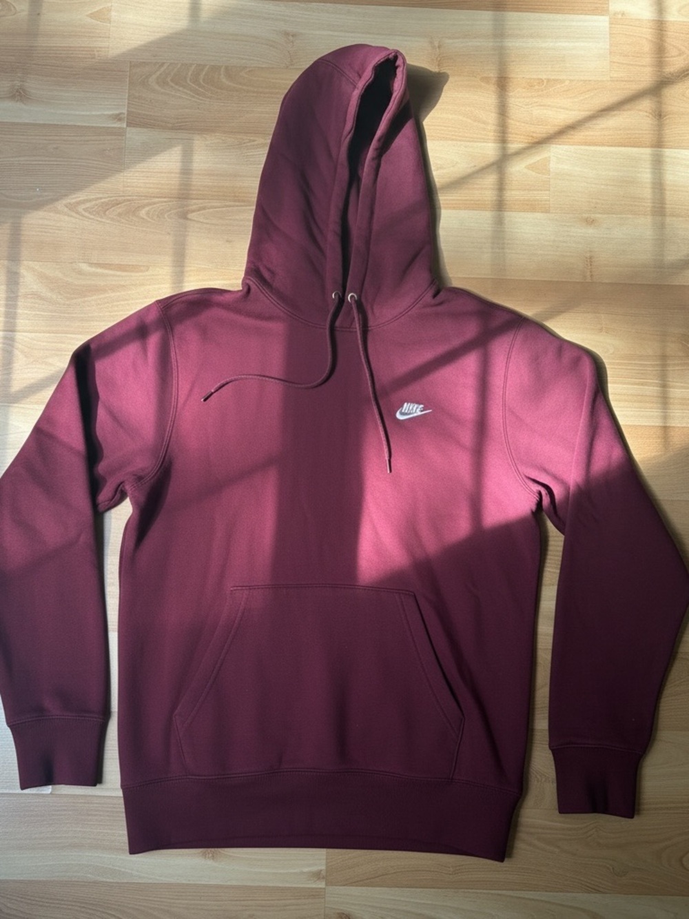 Nike Maroon Hooded Pullover Sweatshirt